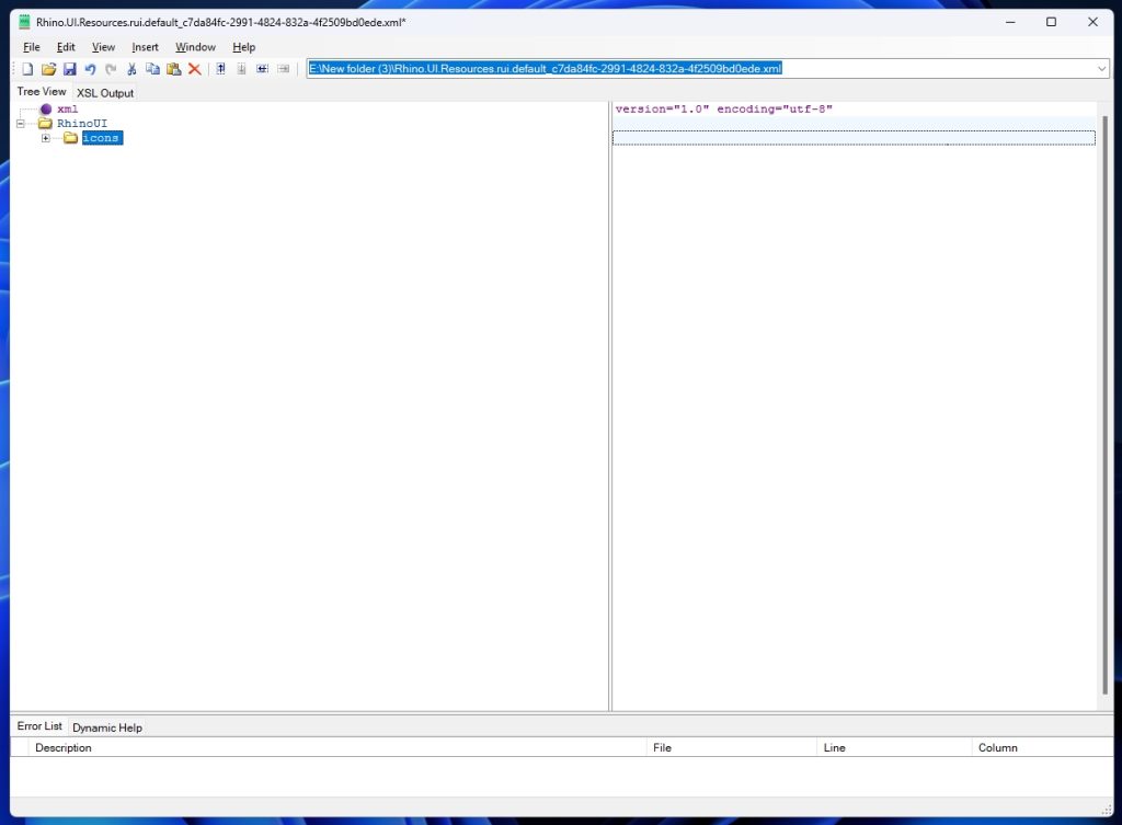 RhinoUI ICONS section in a Rhino 8 scheme XML file