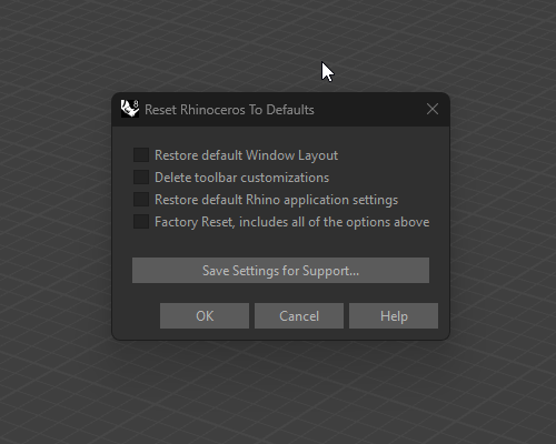 Refined Rhino window controls